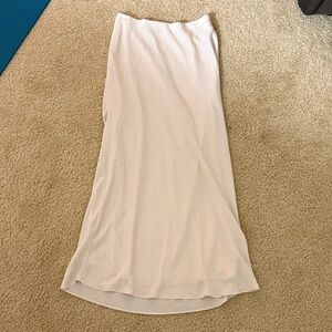 Abercrombie and Fitch White Maxi Skirt